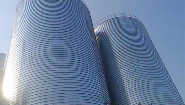 张家港2座混凝土高架卷板仓